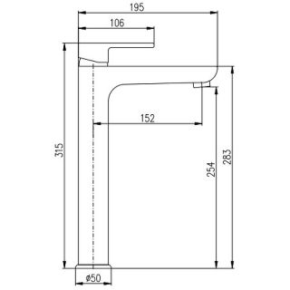 Смеситель для раковины Rav Slezak Vltava VT430.5CMAT Черный матовый